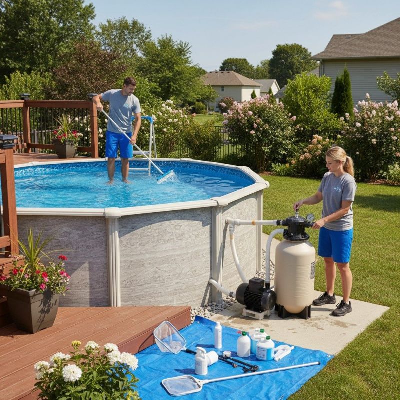 Above Ground Pool Cleaning