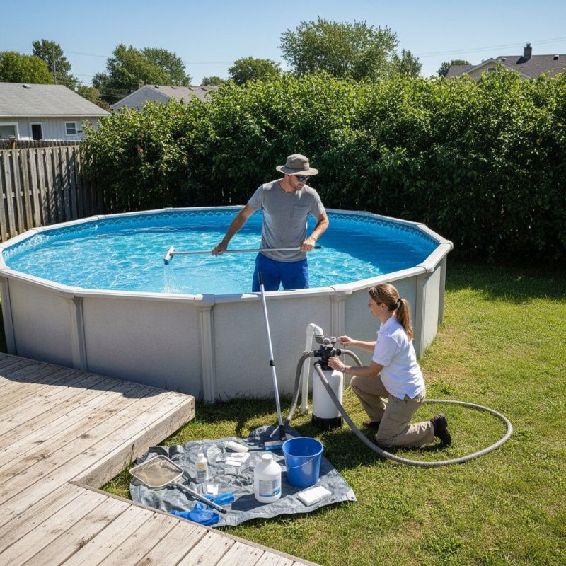 Above Ground Pool Cleaning