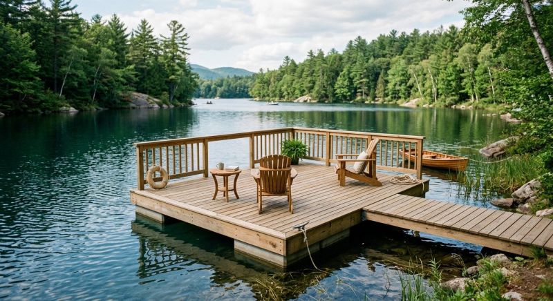 Floating Deck Installation in Danbury, CT