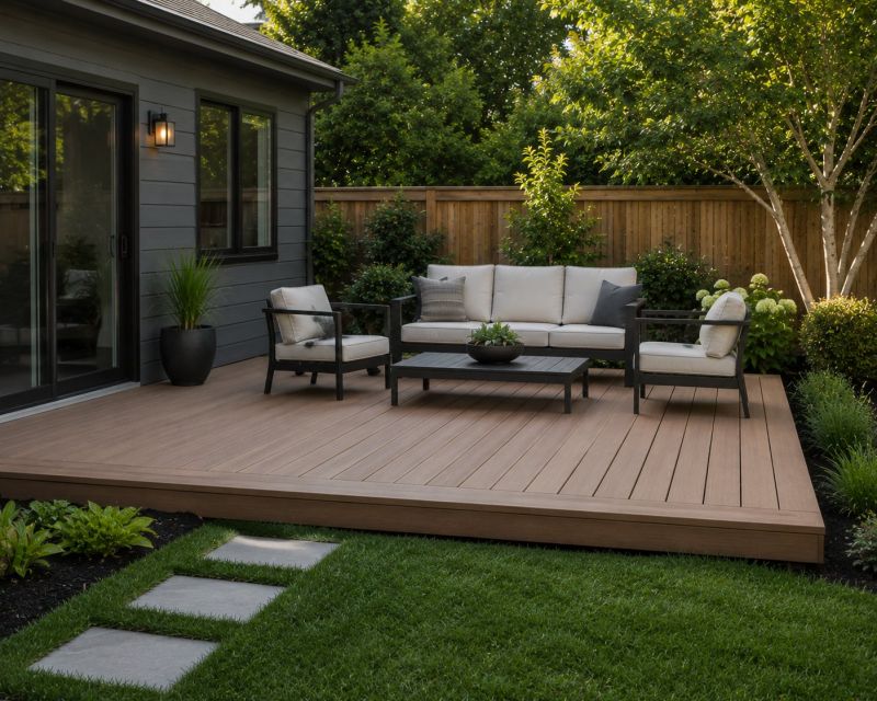 Ground Level Deck Construction in Providence, RI