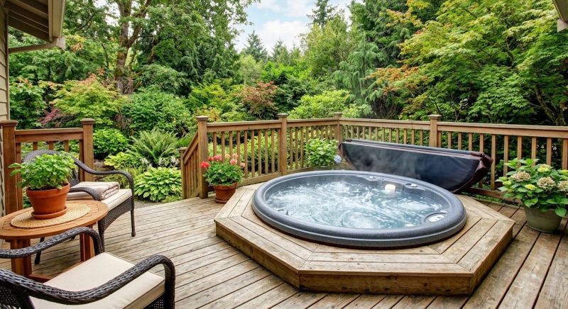 Hot Tub Deck Construction in Burlington, VT