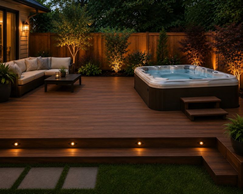 Hot Tub Deck Construction in Providence, RI