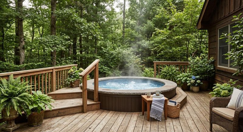 Hot Tub Deck Construction in West Hartford, CT