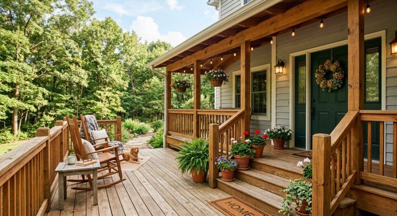Wood Porch Construction in Framingham, MA