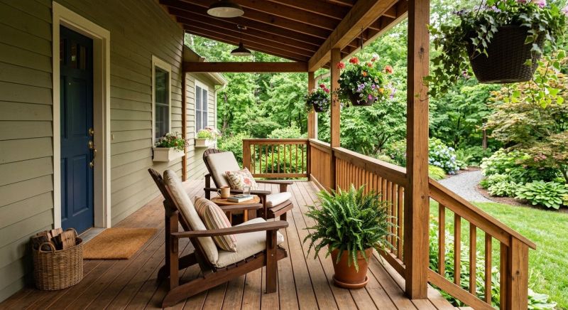 Wood Porch Construction in Framingham, MA