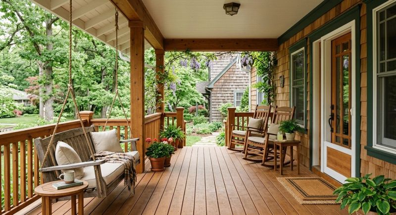 Wood Porch Construction in Manchester, NH