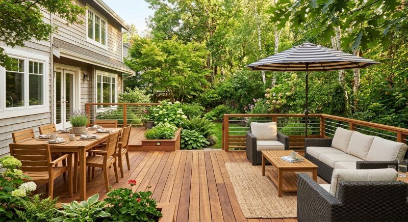 Wooden Patio Installation in Burlington, VT
