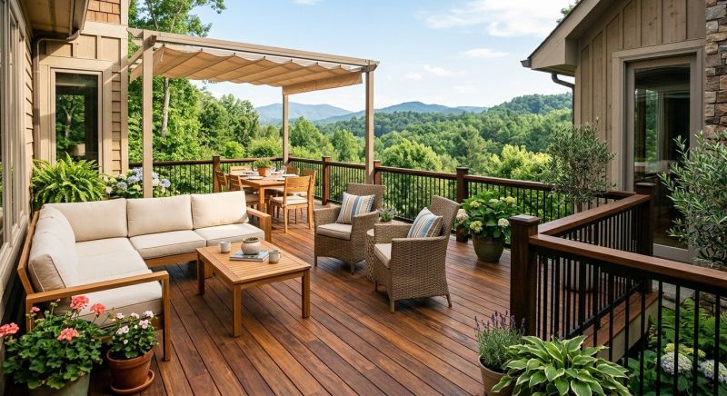 Wooden Veranda Construction in Burlington, VT