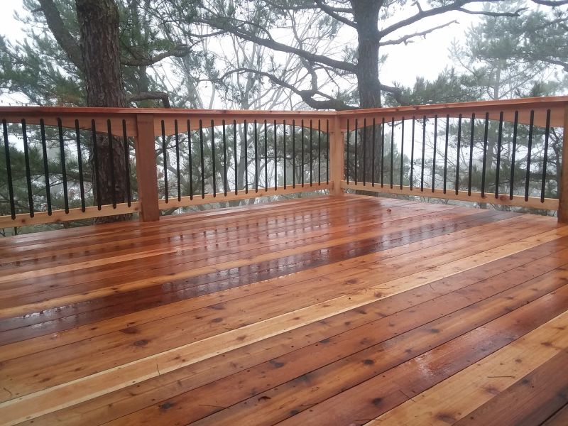 Cedar Deck Installation in Kitsap County, WA
