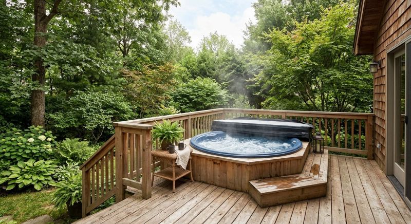 Hot Tub Deck Construction in Providence, RI