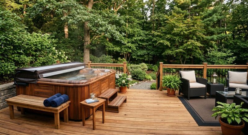 Hot Tub Deck Installation in West Hartford, CT